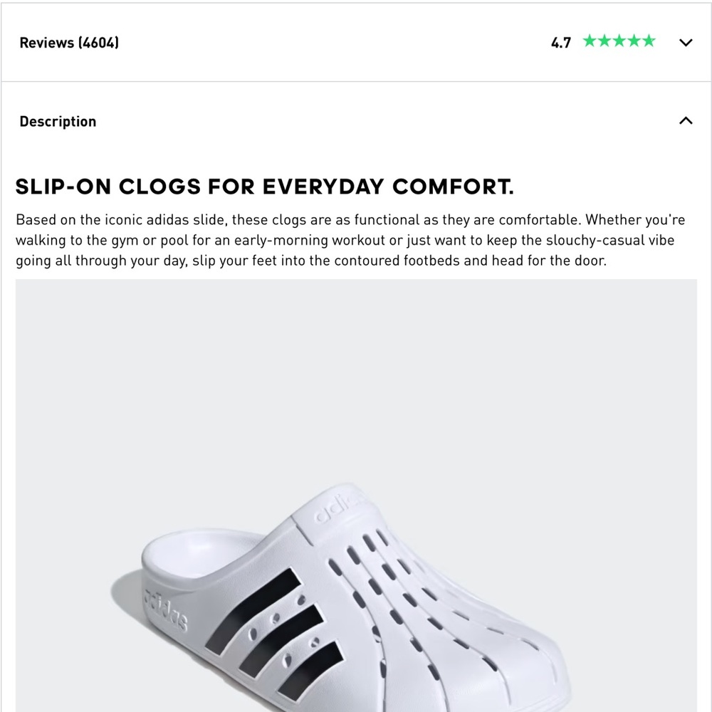 Adidas NIB Unisex Adilette Clog FY8970                     Womens 8 (Men’s 7) - Picture 6 of 12